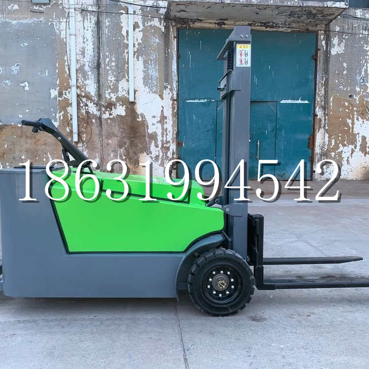 左贡县小型电动叉车1吨2吨步行站驾式电瓶堆高充电装卸车液压升降车铲车